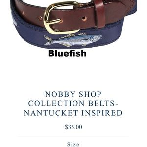 Nantucket inspired fish belt from the Nobby Shop